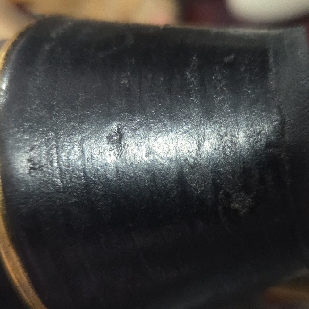 Chloe Women's Black Ankle Boots with Gold Studs - Picture 16 of 16